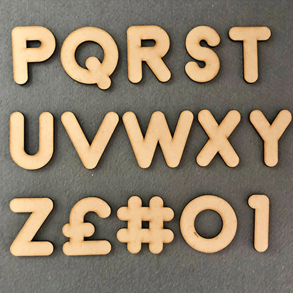 MDF Wooden Letters & Numbers: Craft Letters (2cm-40cm) - LaserworksUK