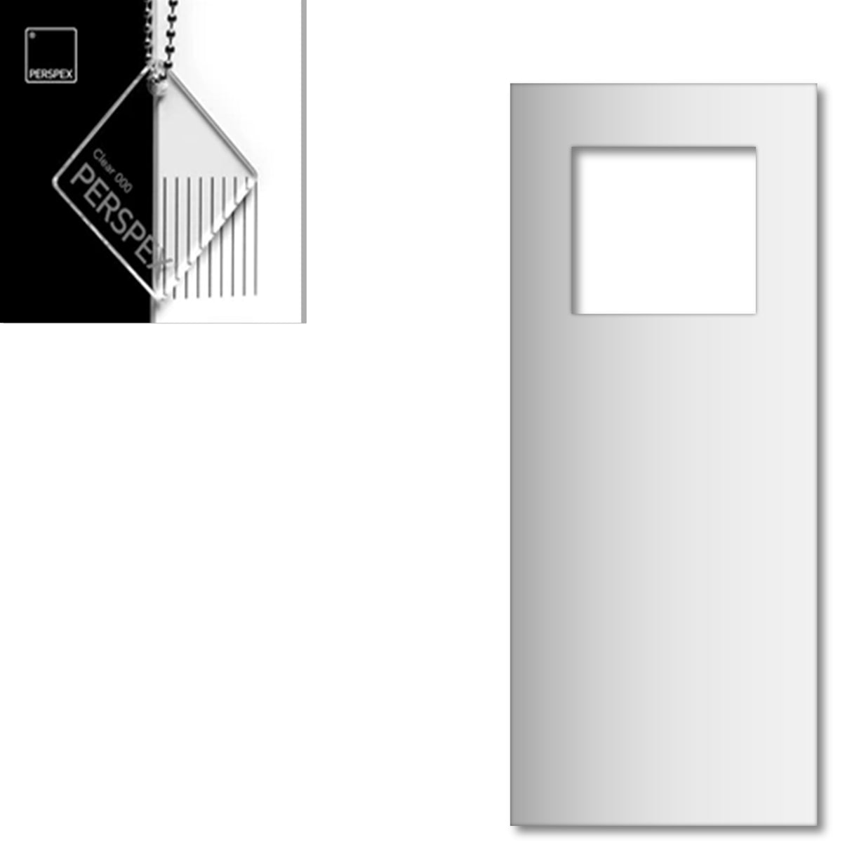 Acrylic Door Hanger Blanks - Style 6 - Laserworksuk