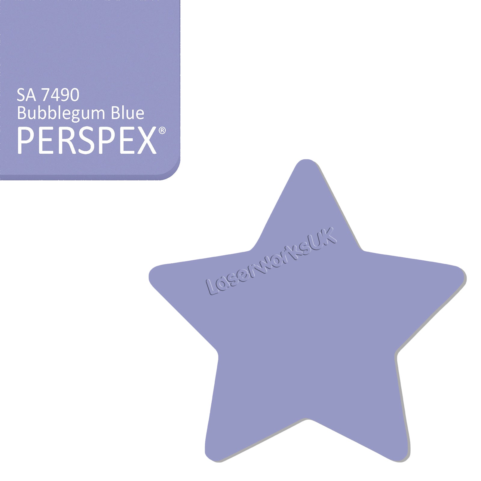 Acrylic Star Blanks (3cm Pack of 18) - Laserworksuk