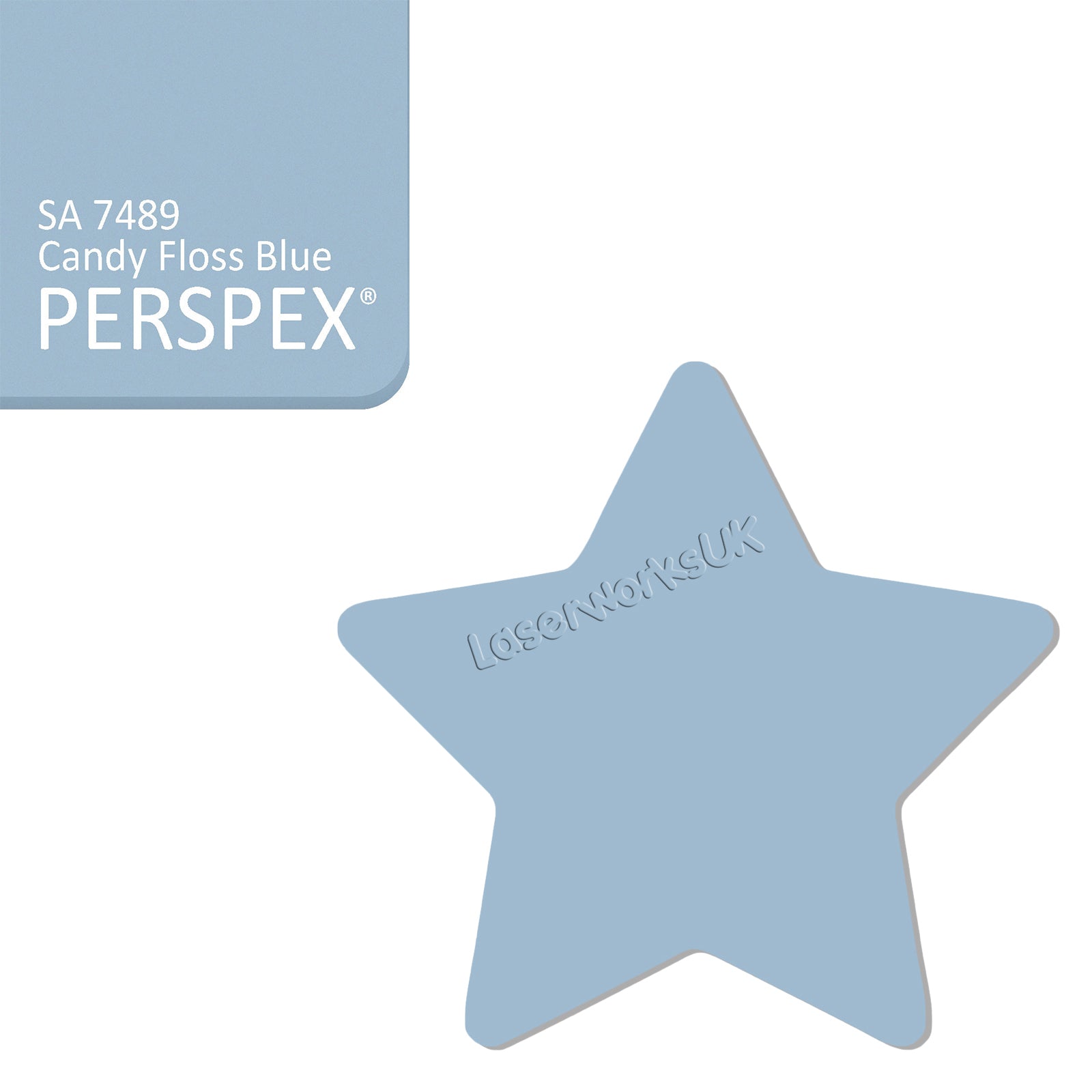 Acrylic Star Blanks (3cm Pack of 18) - Laserworksuk