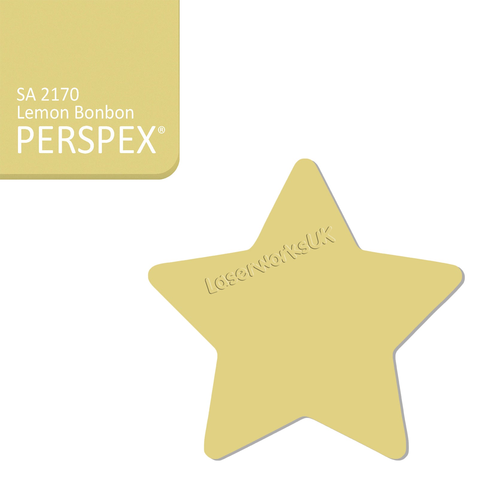Acrylic Star Blanks (3cm Pack of 18) - Laserworksuk