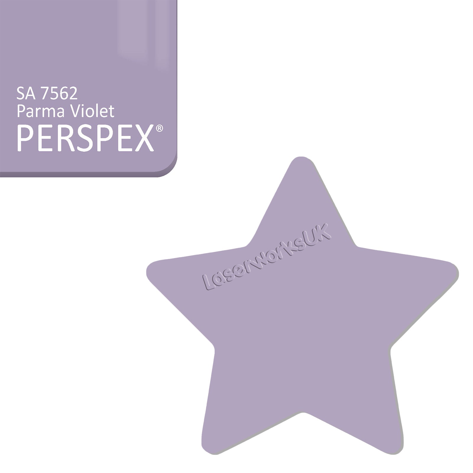 Acrylic Star Blanks (3cm Pack of 18) - Laserworksuk