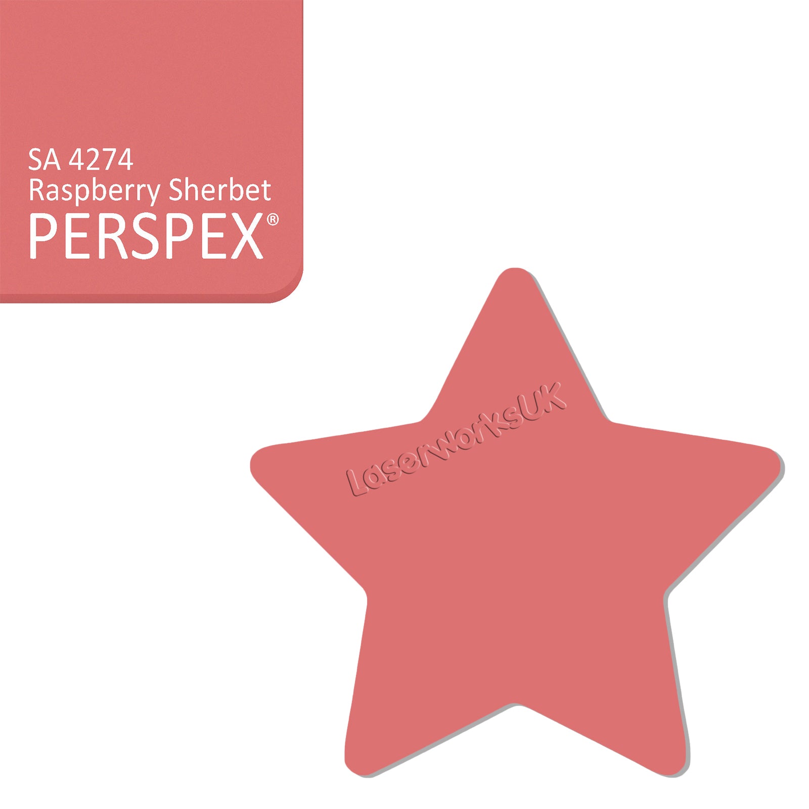 Acrylic Star Blanks (3cm Pack of 18) - Laserworksuk