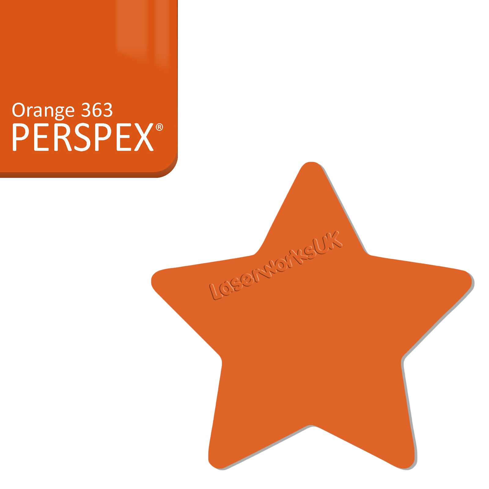 Acrylic Star Blanks (3cm Pack of 18) - Laserworksuk