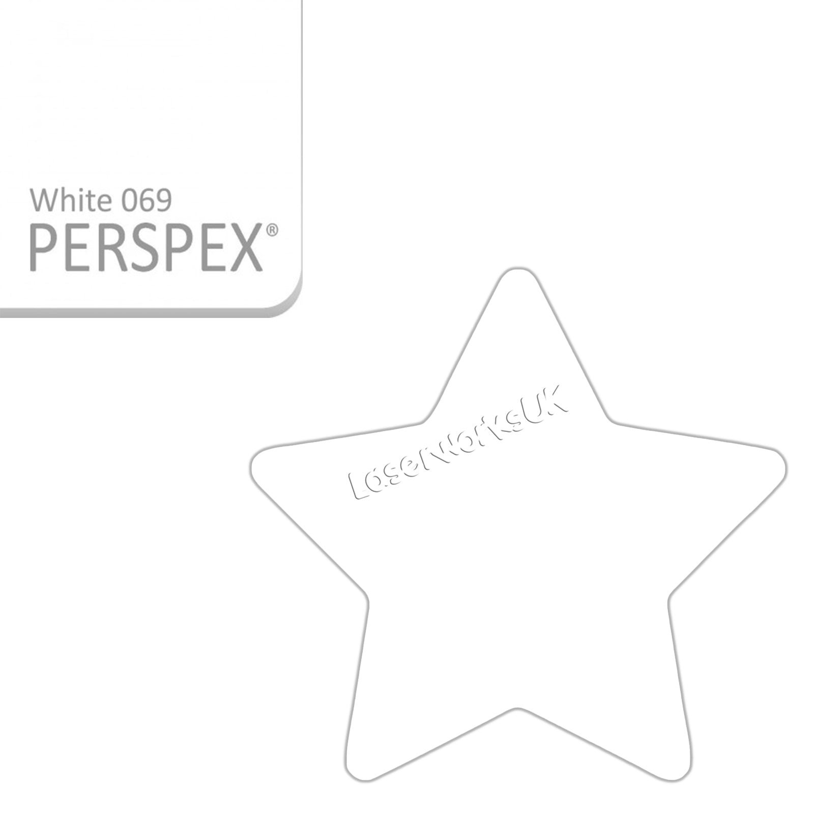Acrylic Star Blanks (3cm Pack of 18) - Laserworksuk