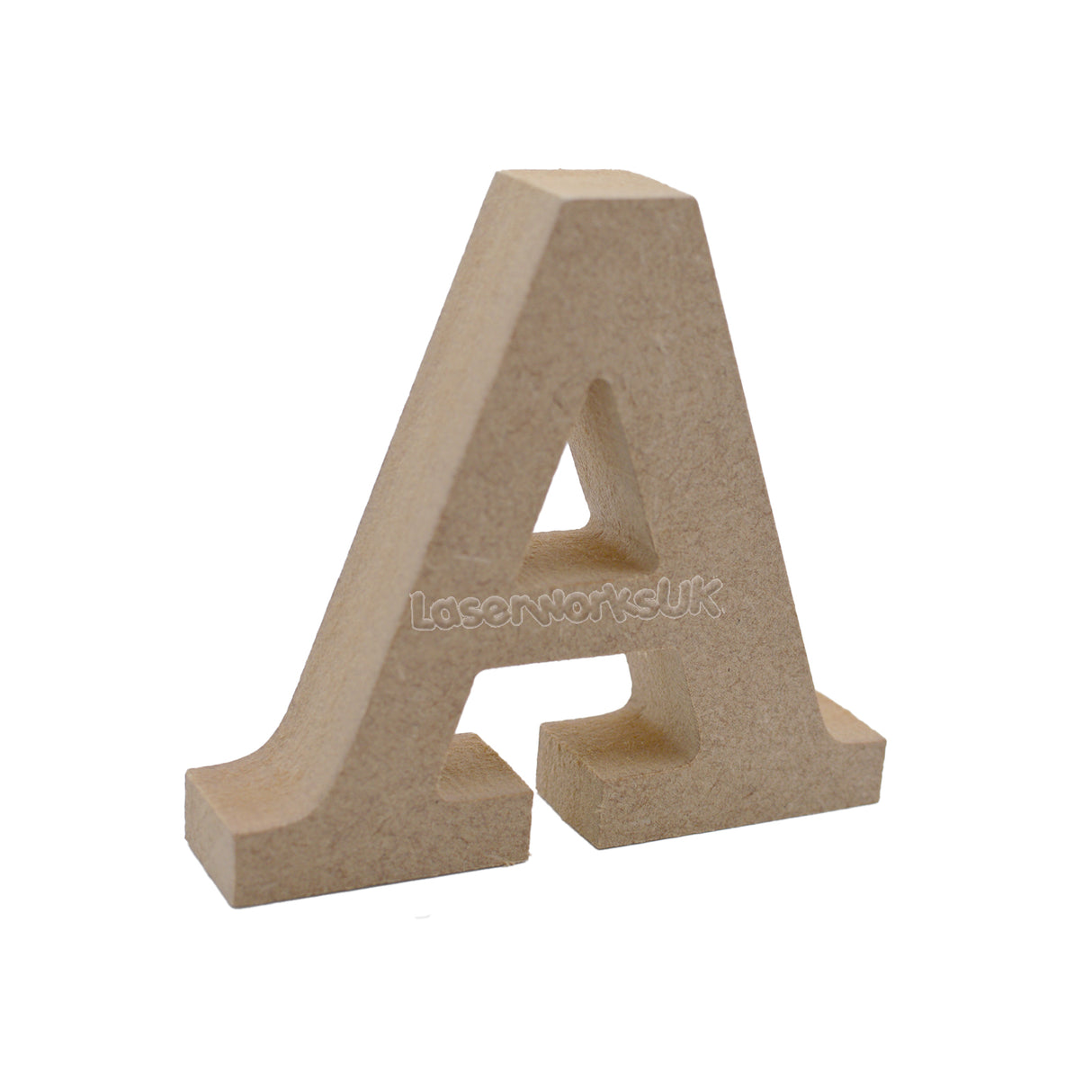 Free Standing 18mm Clarendon Font - Wooden Letters & Numbers 8cm - 50cm - LaserworksUK