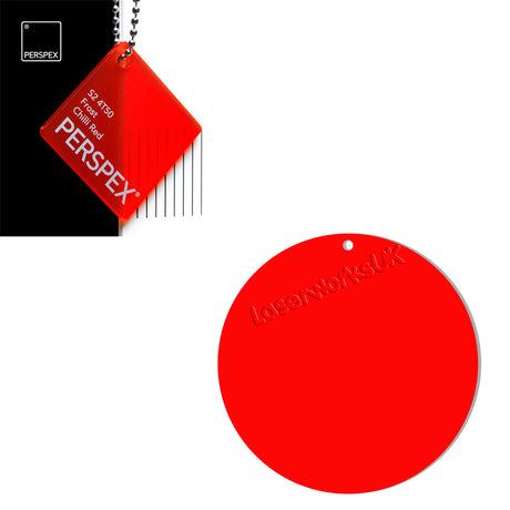 Acrylic Circles - Blanks Disc - (7cm Pack of 6) - Laserworksuk