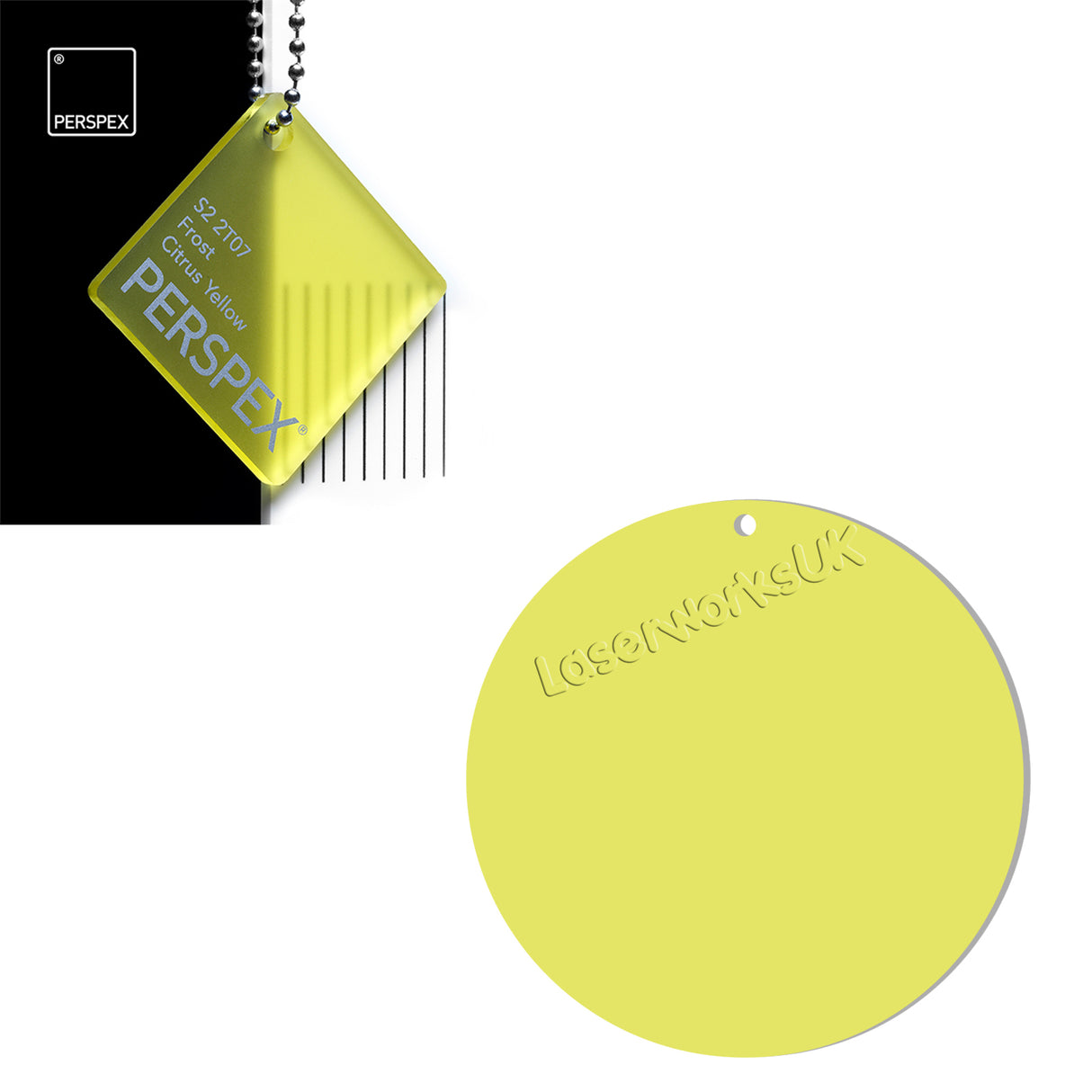 Acrylic Circles - Blanks Disc - 9cm Pack of 5 - Laserworksuk