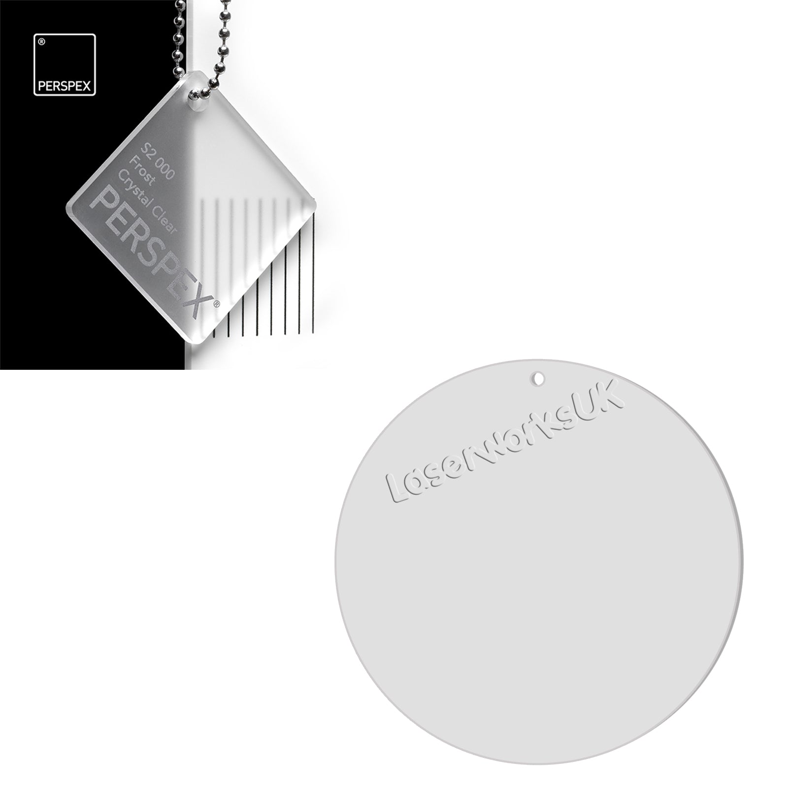 Acrylic Circles - Blanks Disc - (7cm Pack of 6) - Laserworksuk
