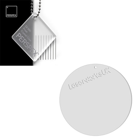Acrylic Circles - Blanks Disc - (7cm Pack of 6) - Laserworksuk