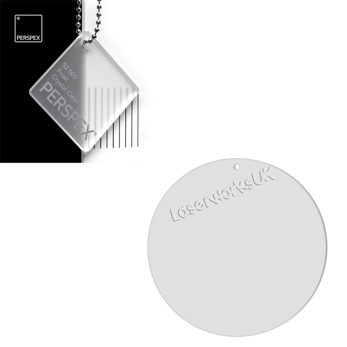 Acrylic Circles - Blanks Disc - 9cm Pack of 5 - Laserworksuk