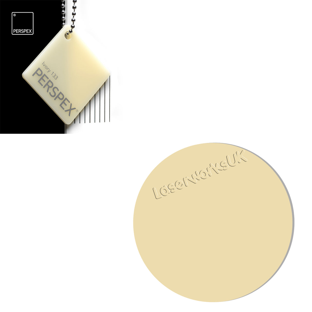 Acrylic Circles - Blanks Disc - 9cm Pack of 5 - Laserworksuk