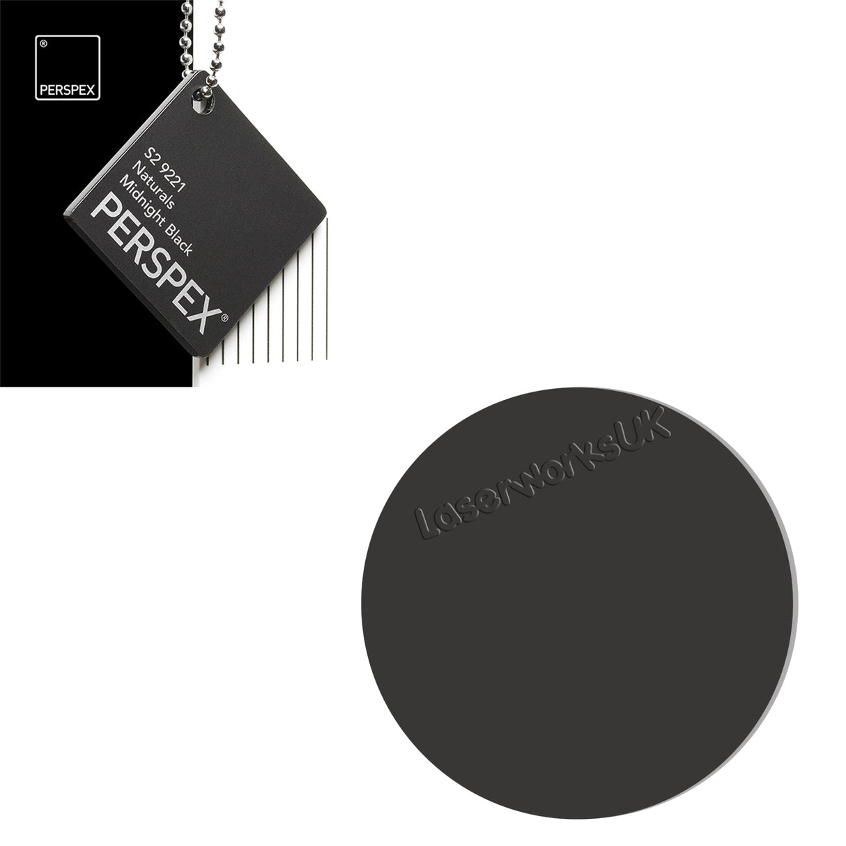 Acrylic Circles - Blanks Disc - 9cm Pack of 5 - Laserworksuk