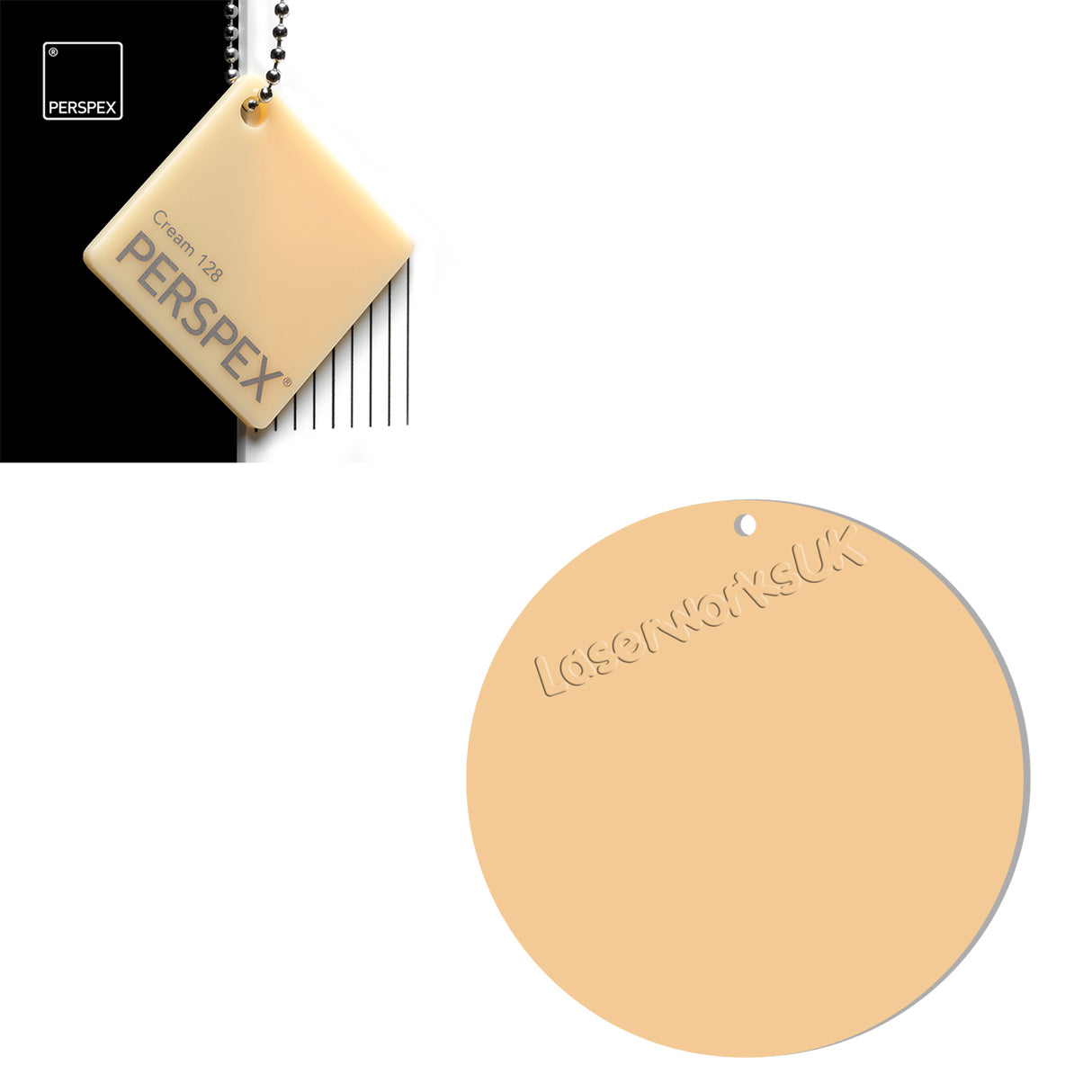 Acrylic Circles - Blanks Disc - 9cm Pack of 5 - Laserworksuk