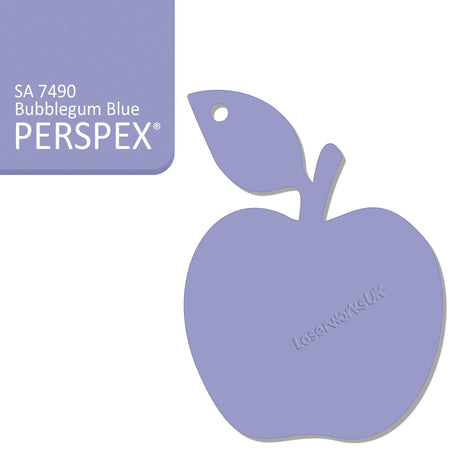 Acrylic Apple Keyring - Laserworksuk