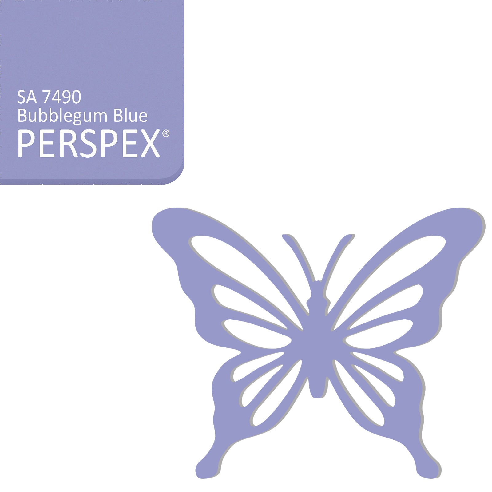 Acrylic Butterfly Blanks (6cm Pack of 5) - LaserworksUK