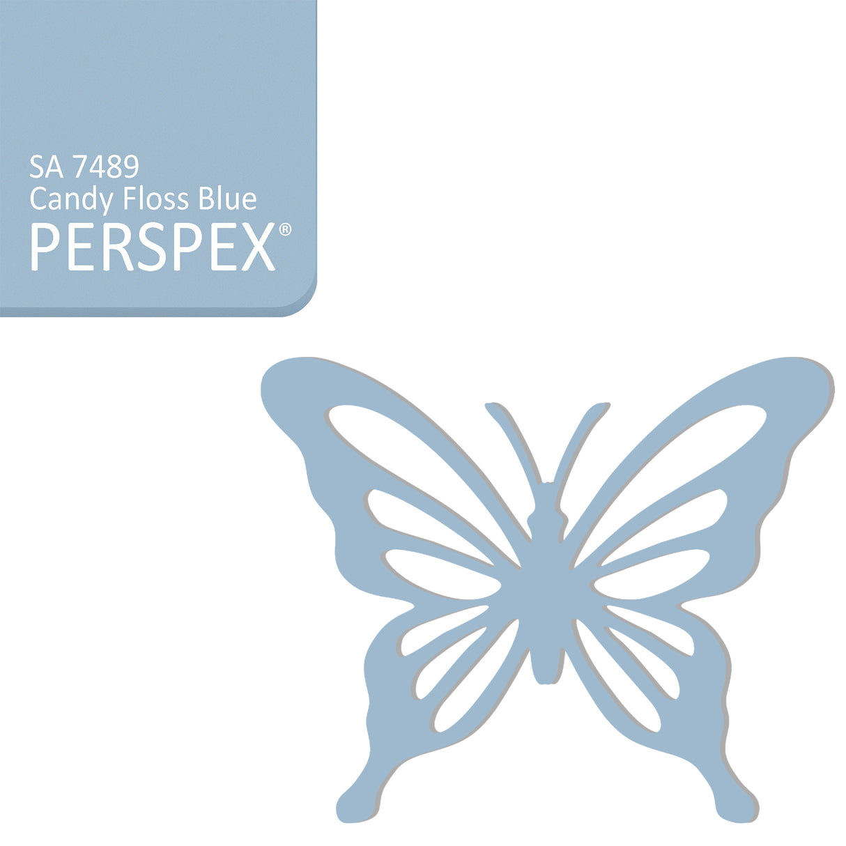 Acrylic Butterfly Blanks (6cm Pack of 5) - LaserworksUK