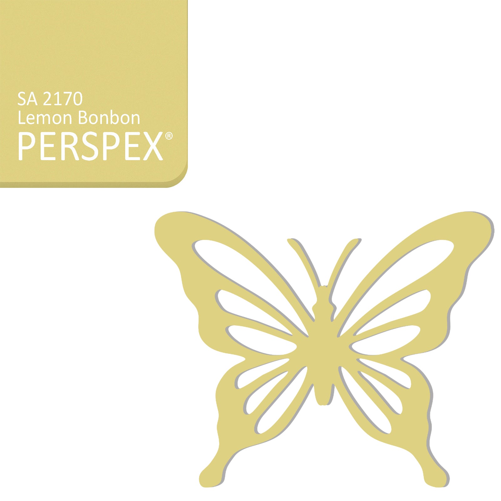 Acrylic Butterfly Blanks (6cm Pack of 5) - LaserworksUK