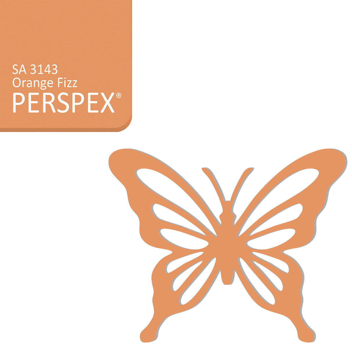 Acrylic Butterfly Blanks (6cm Pack of 5) - LaserworksUK