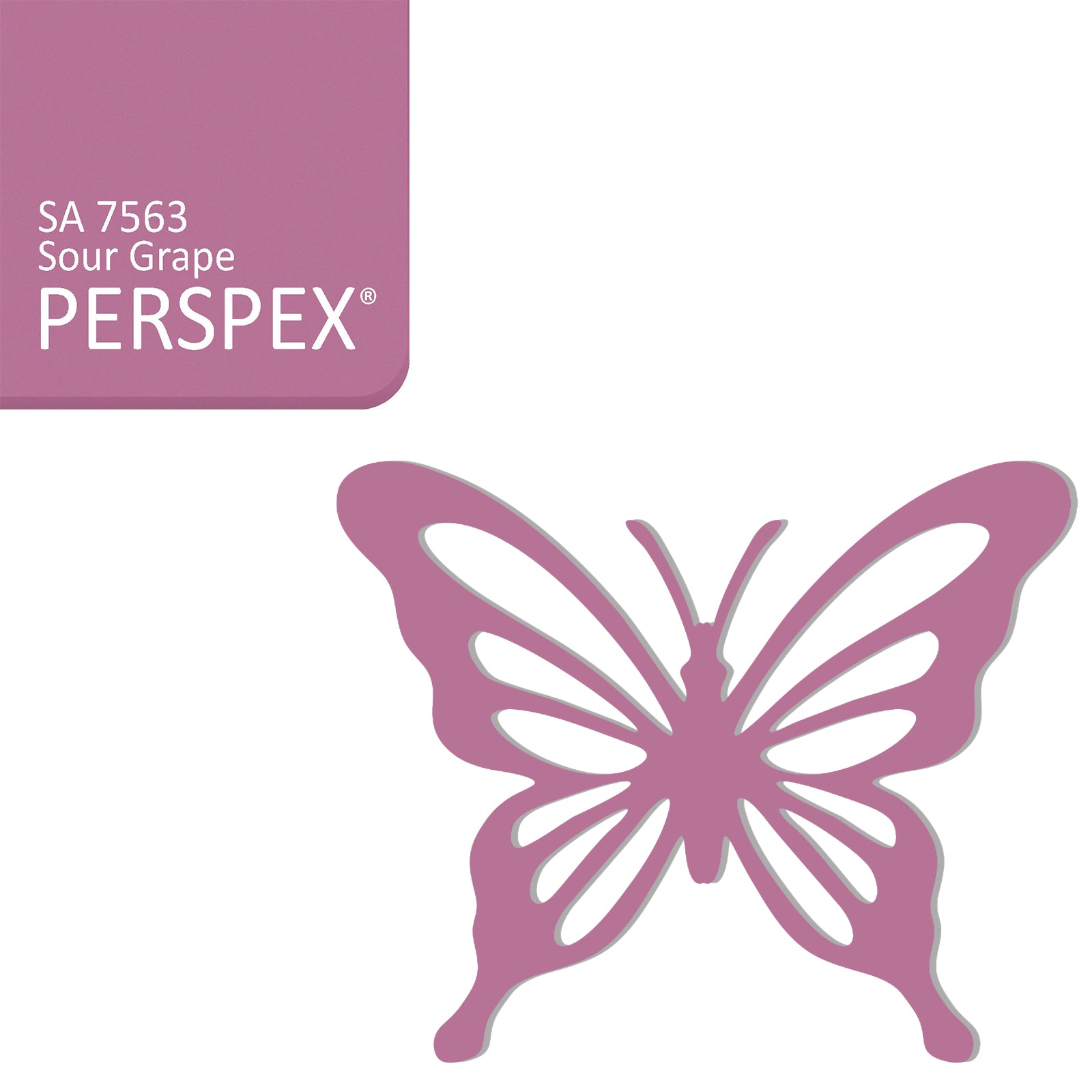 Acrylic Butterfly Blanks (6cm Pack of 5) - LaserworksUK