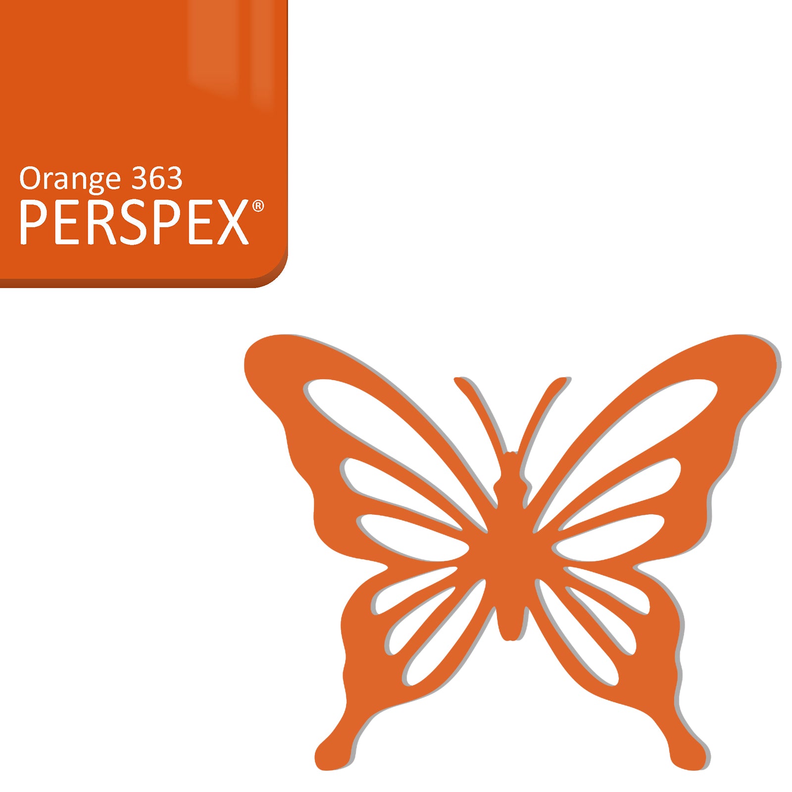 Acrylic Butterfly Blanks (6cm Pack of 5) - LaserworksUK