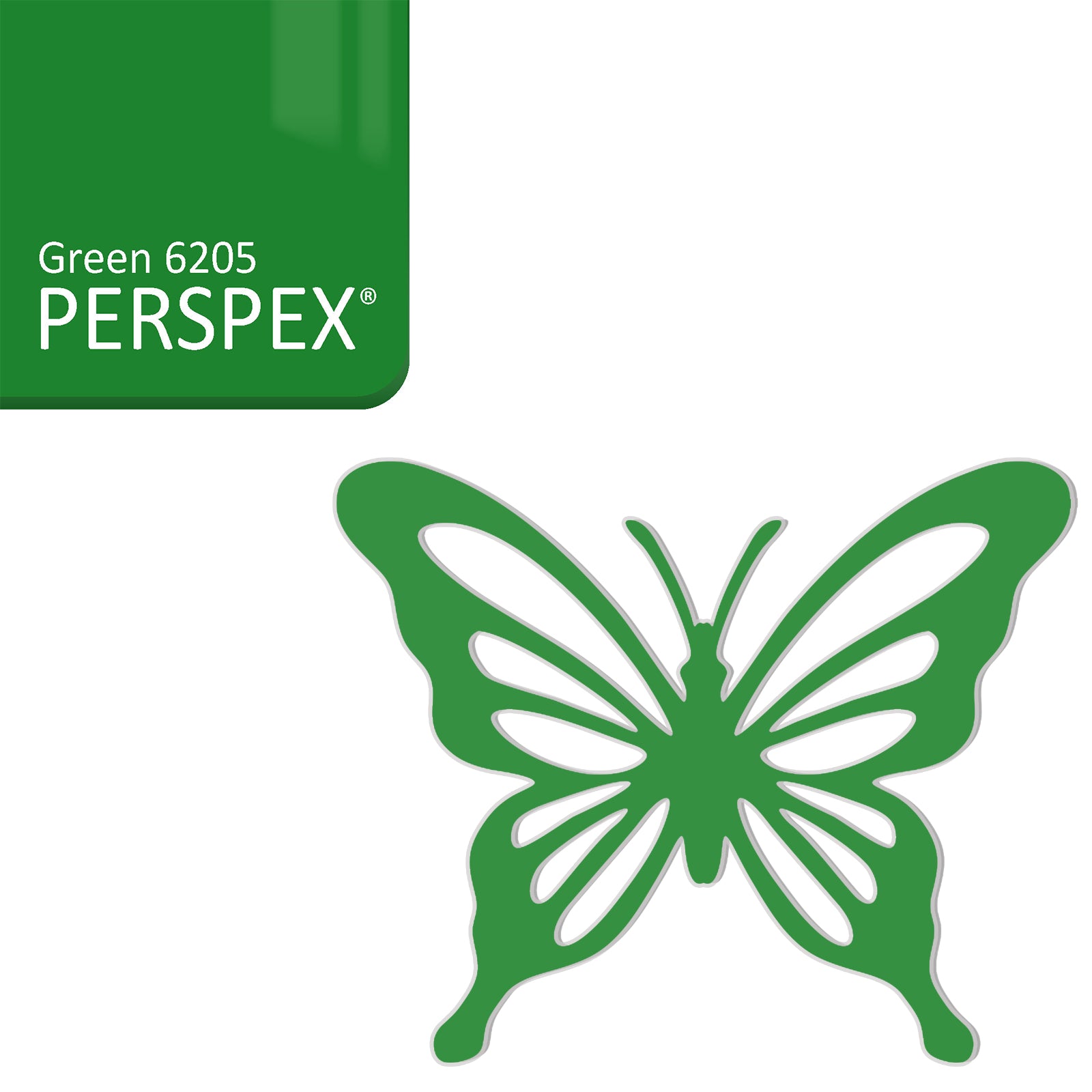 Acrylic Butterfly Blanks (6cm Pack of 5) - LaserworksUK