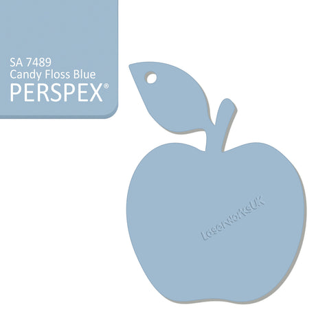 Acrylic Apple Keyring - Laserworksuk