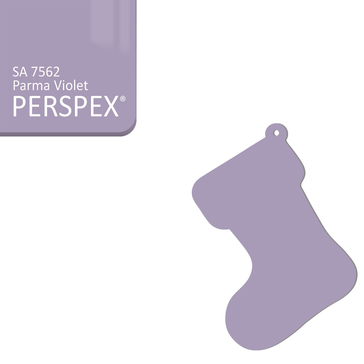 Acrylic Christmas Stocking Decoration Blanks - Laserworksuk