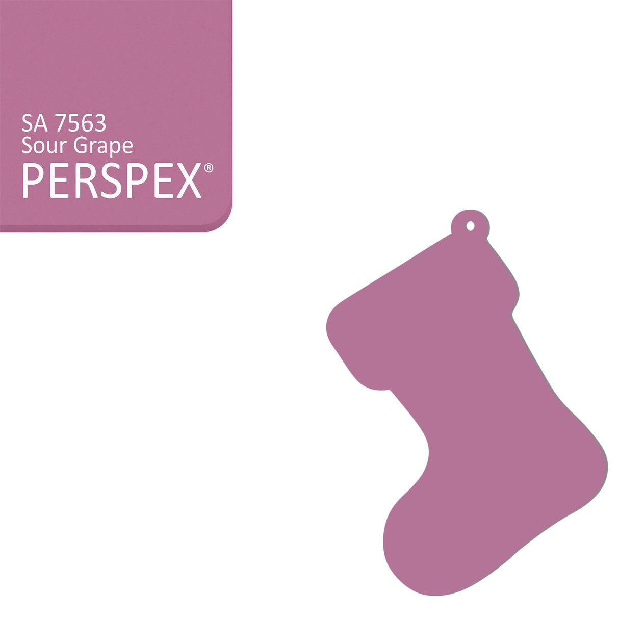 Acrylic Christmas Stocking Decoration Blanks - Laserworksuk