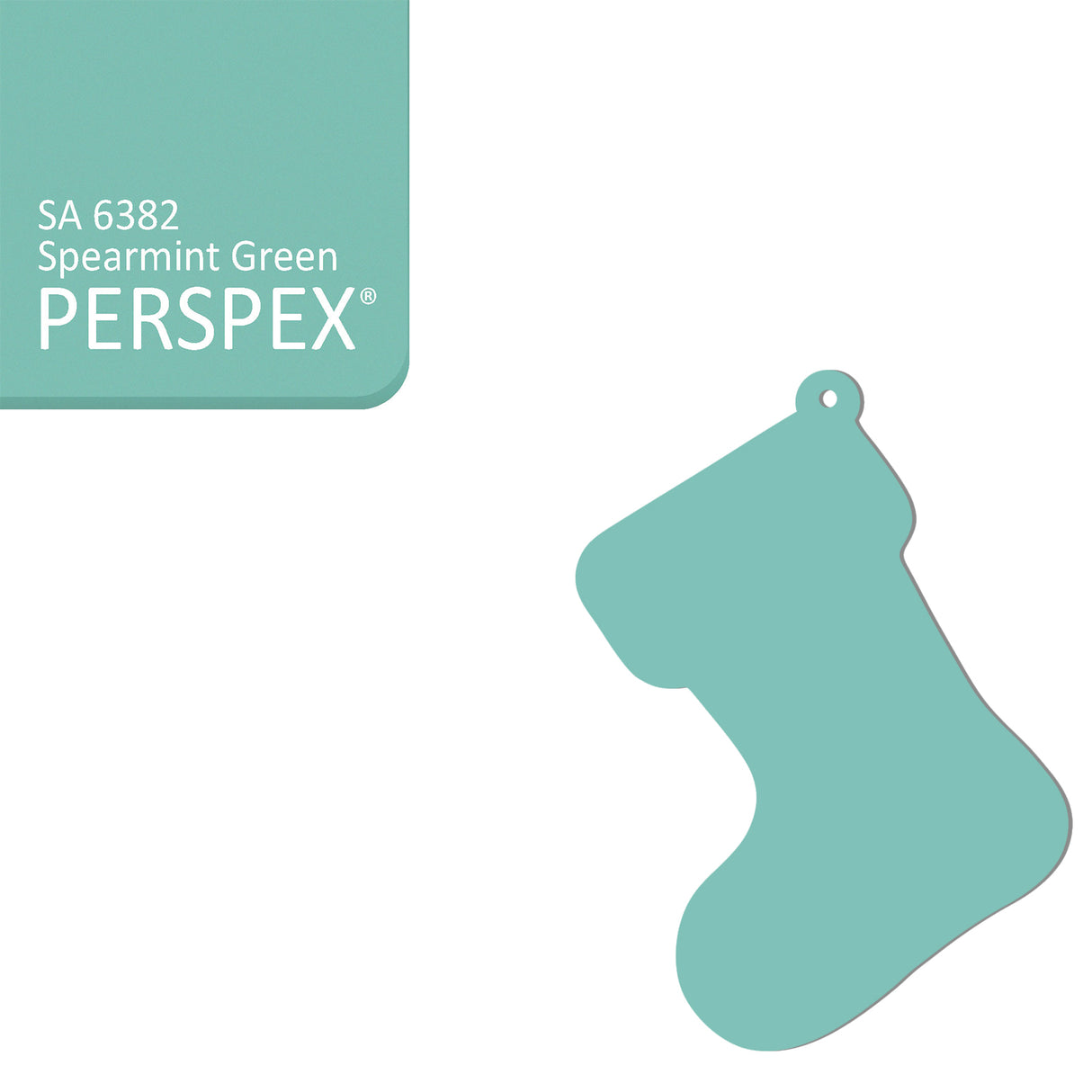 Acrylic Christmas Stocking Decoration Blanks - Laserworksuk