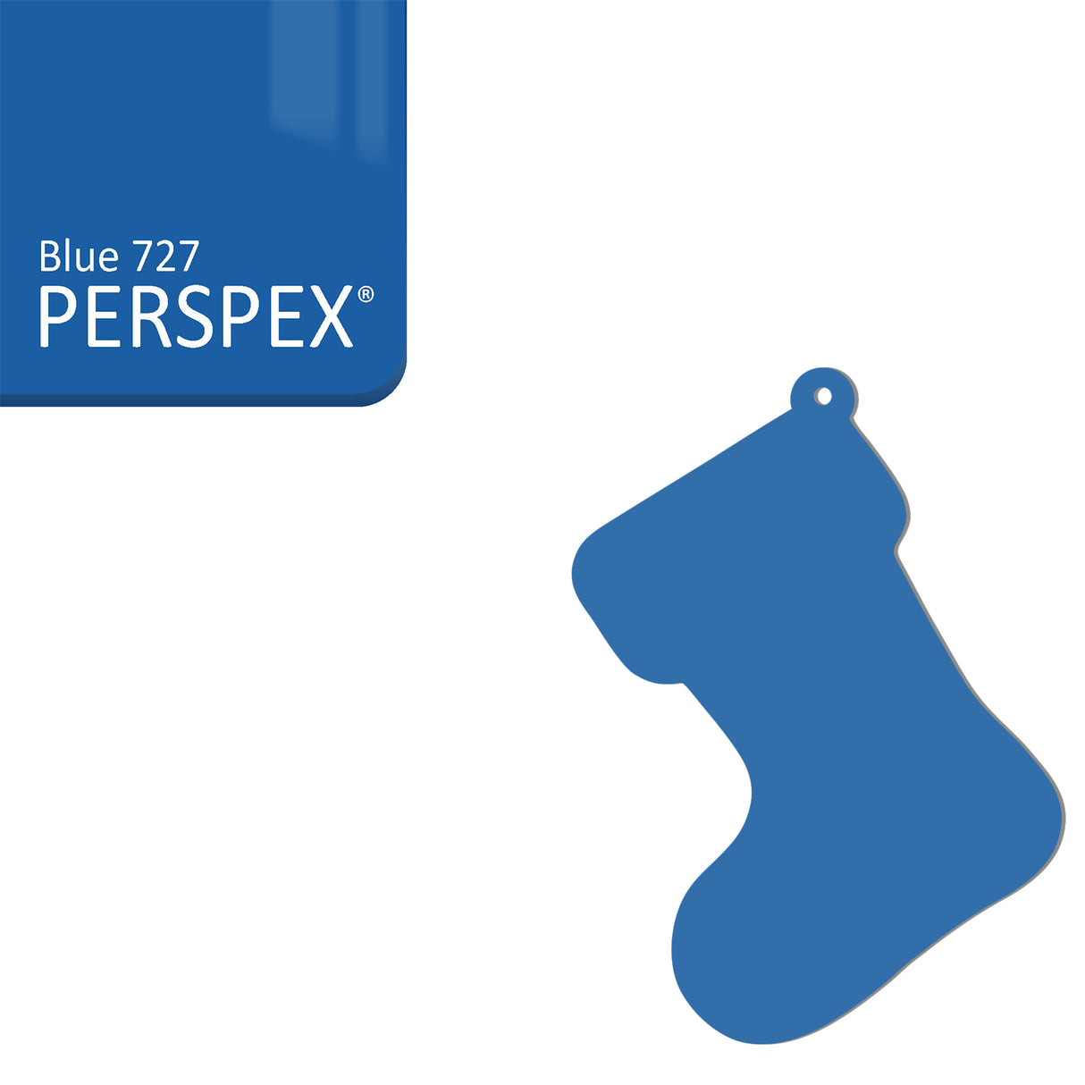 Acrylic Christmas Stocking Decoration Blanks - Laserworksuk