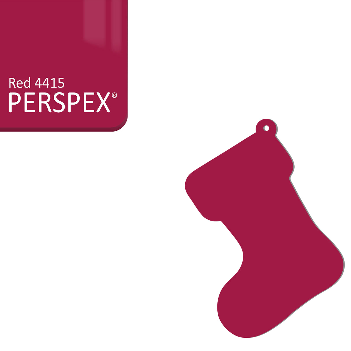 Acrylic Christmas Stocking Decoration Blanks - Laserworksuk