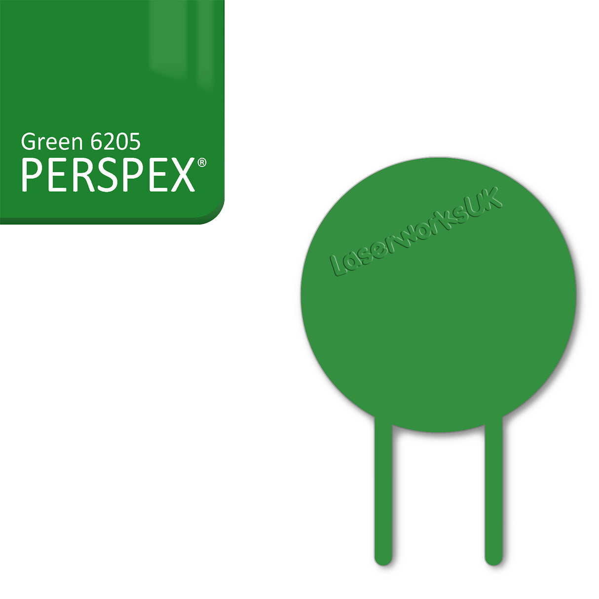 Acrylic Circle Cake Topper (18cm Pack of 3) - Laserworksuk