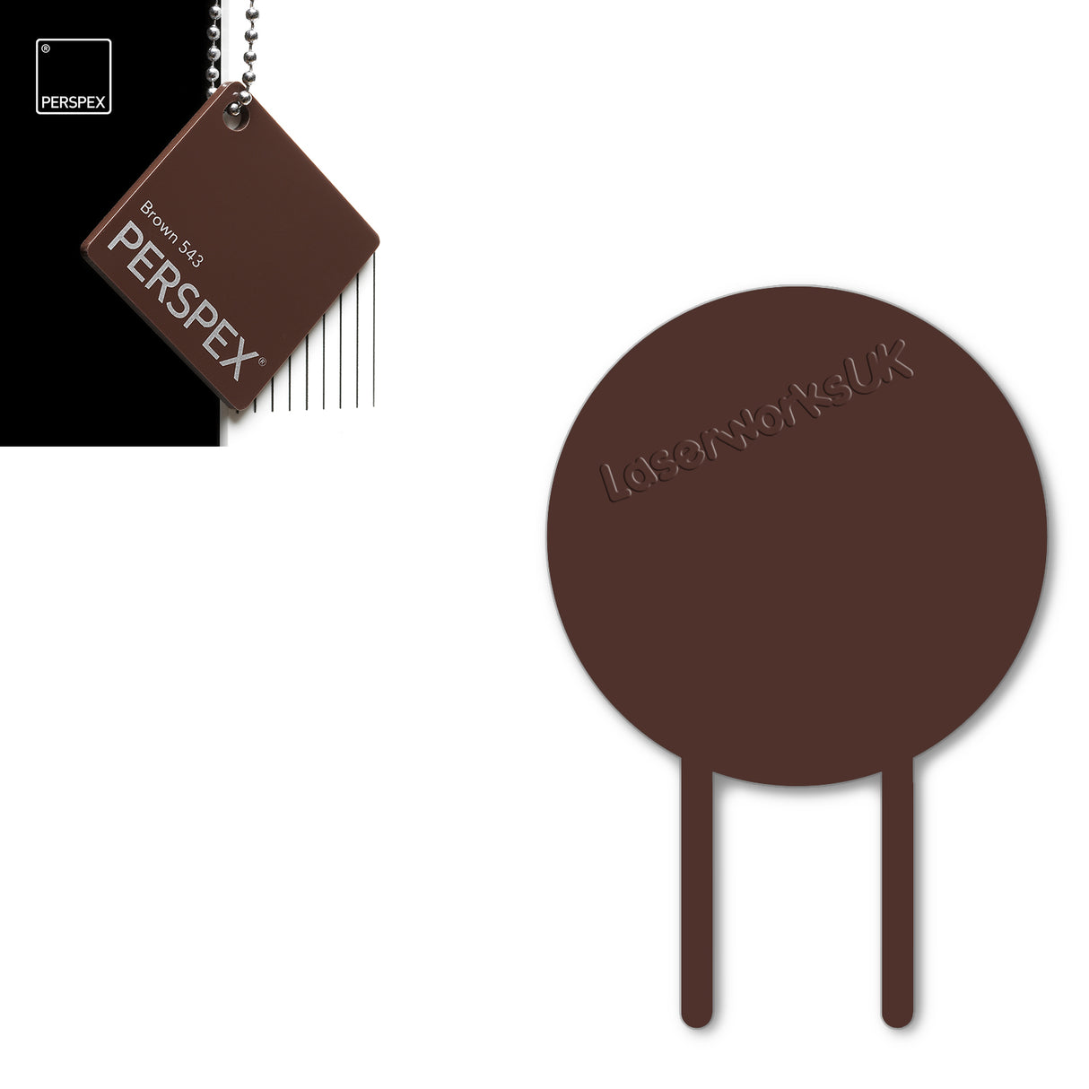 Acrylic Circle Cake Topper (18cm Pack of 3) - Laserworksuk