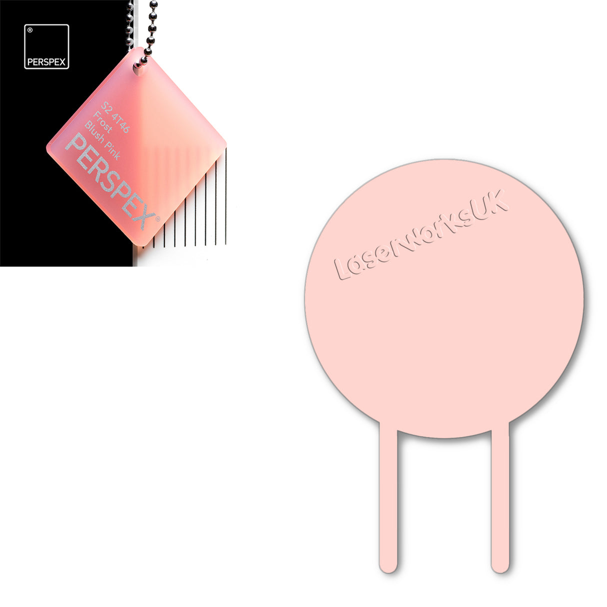 Acrylic Circle Cake Topper (18cm Pack of 3) - Laserworksuk