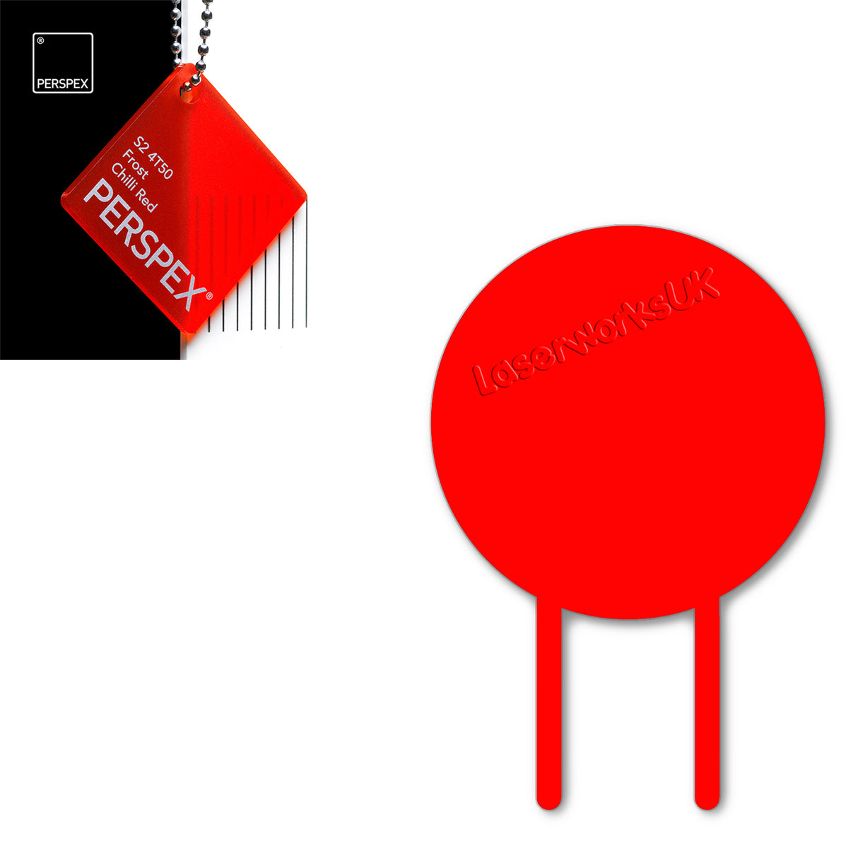 Acrylic Circle Cake Topper (18cm Pack of 3) - Laserworksuk