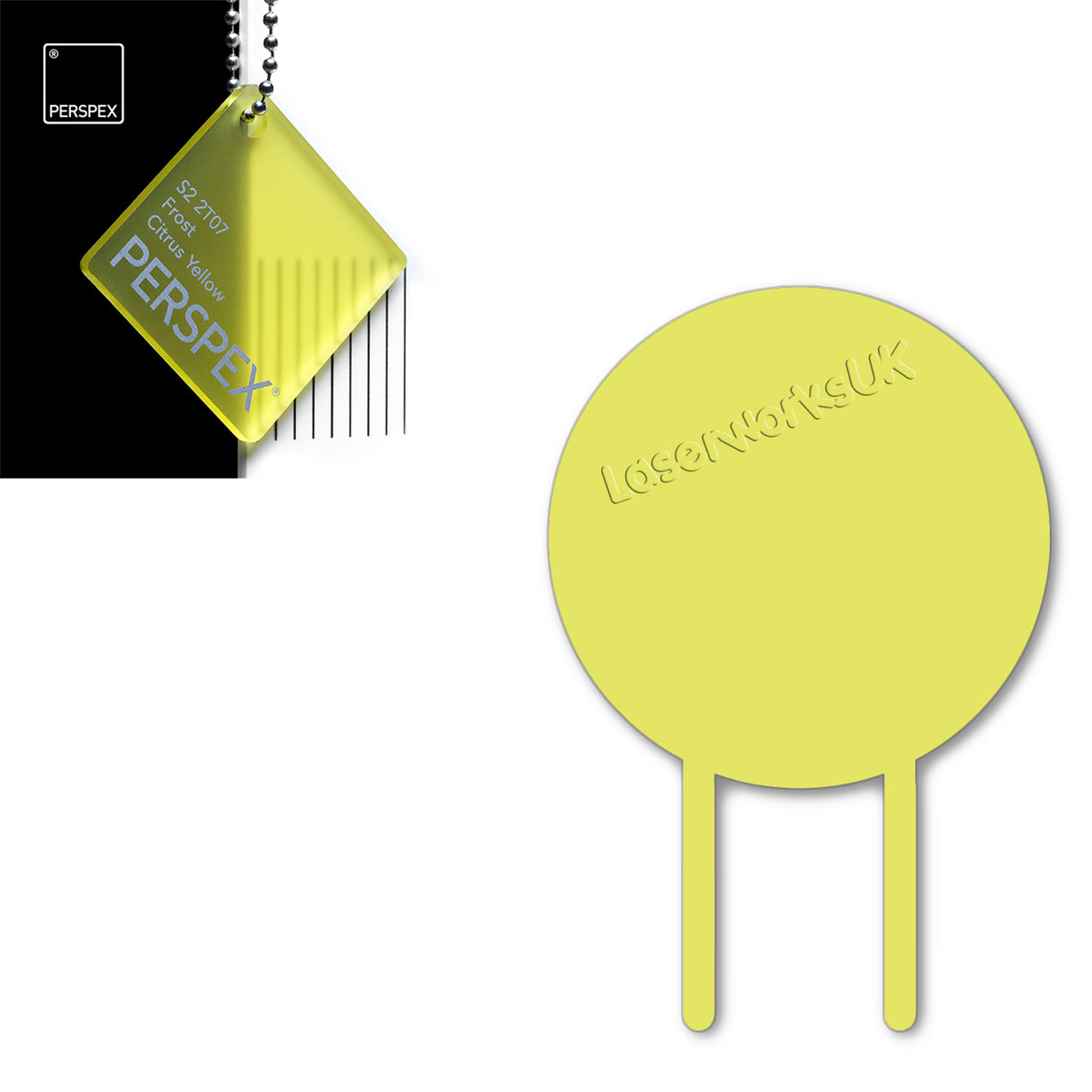 Acrylic Circle Cake Topper (18cm Pack of 3) - Laserworksuk