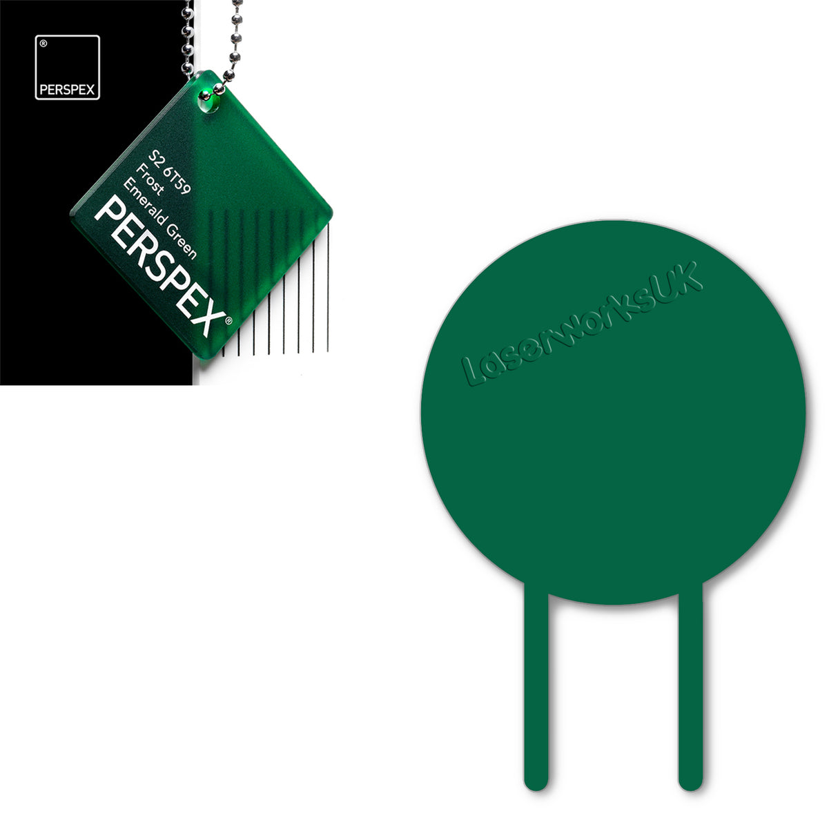 Acrylic Circle Cake Topper (18cm Pack of 3) - Laserworksuk