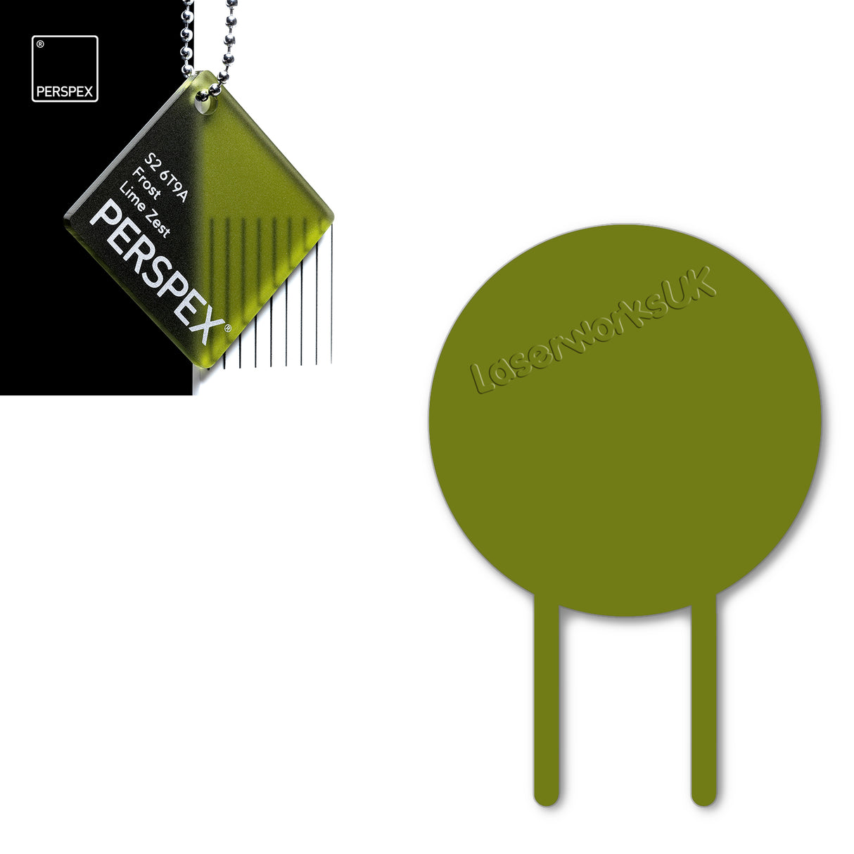 Acrylic Circle Cake Topper (18cm Pack of 3) - Laserworksuk