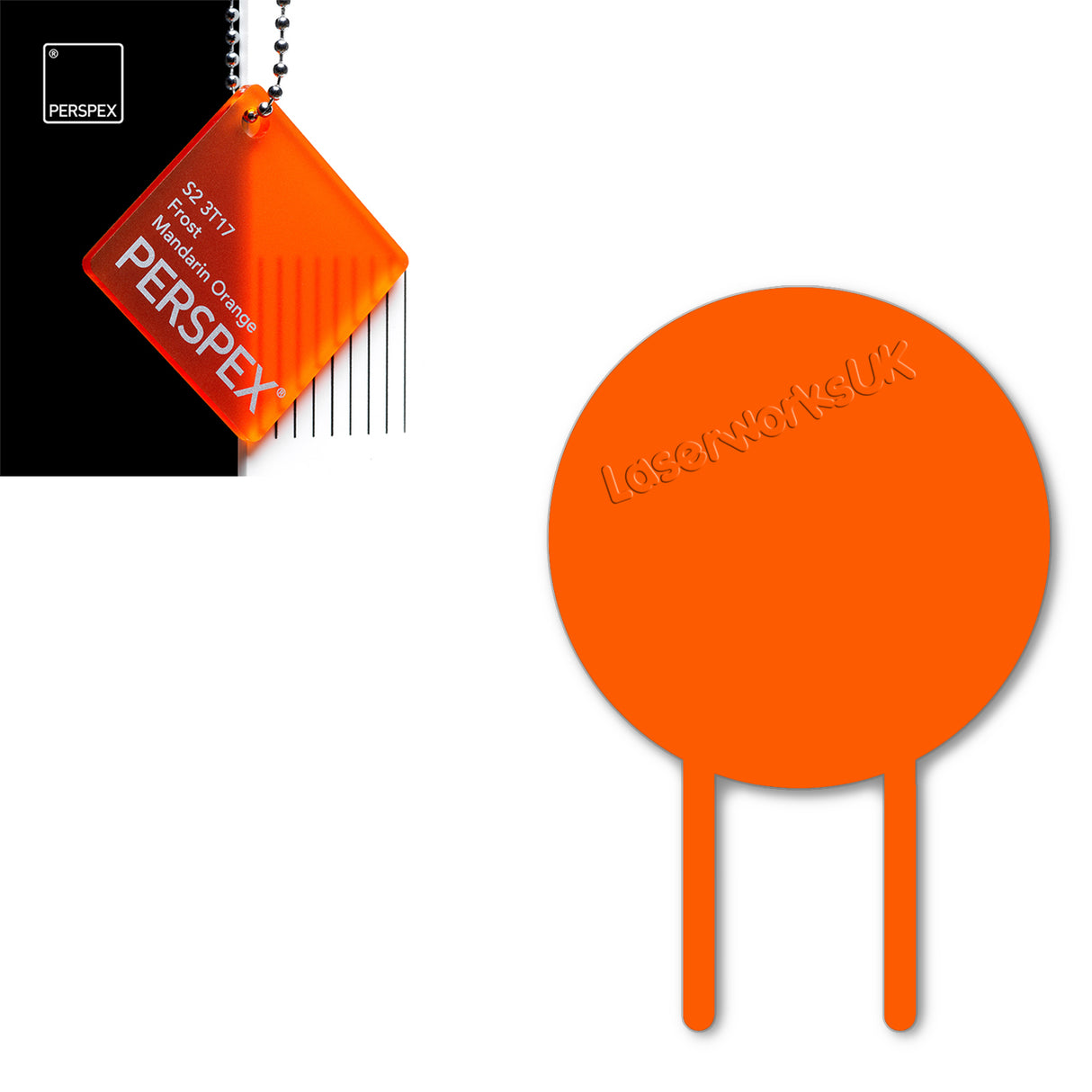 Acrylic Circle Cake Topper (18cm Pack of 3) - Laserworksuk