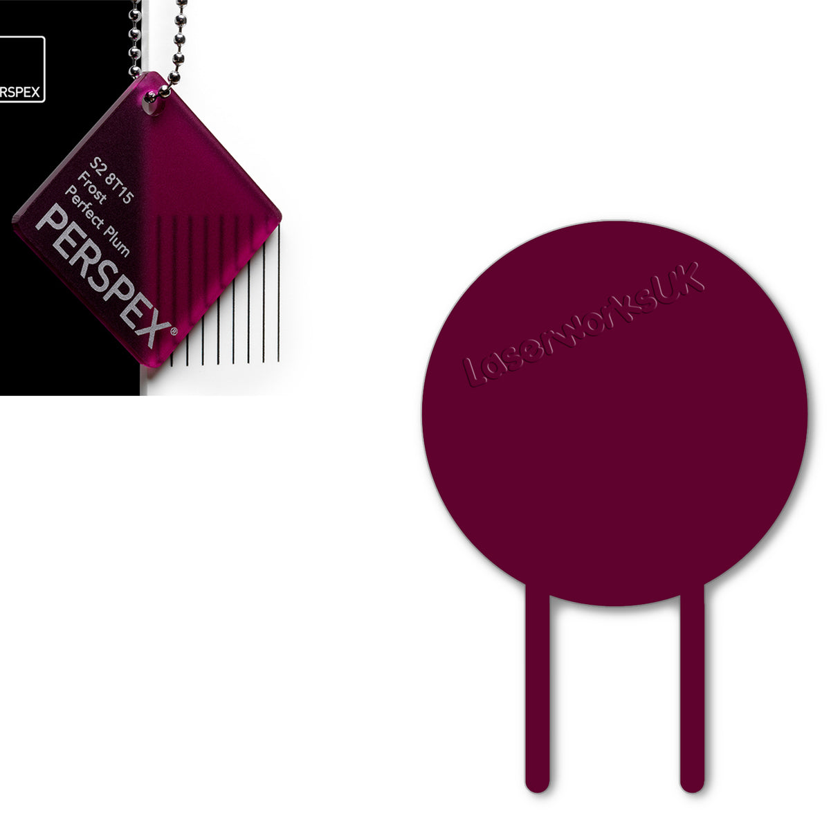 Acrylic Circle Cake Topper (18cm Pack of 3) - Laserworksuk