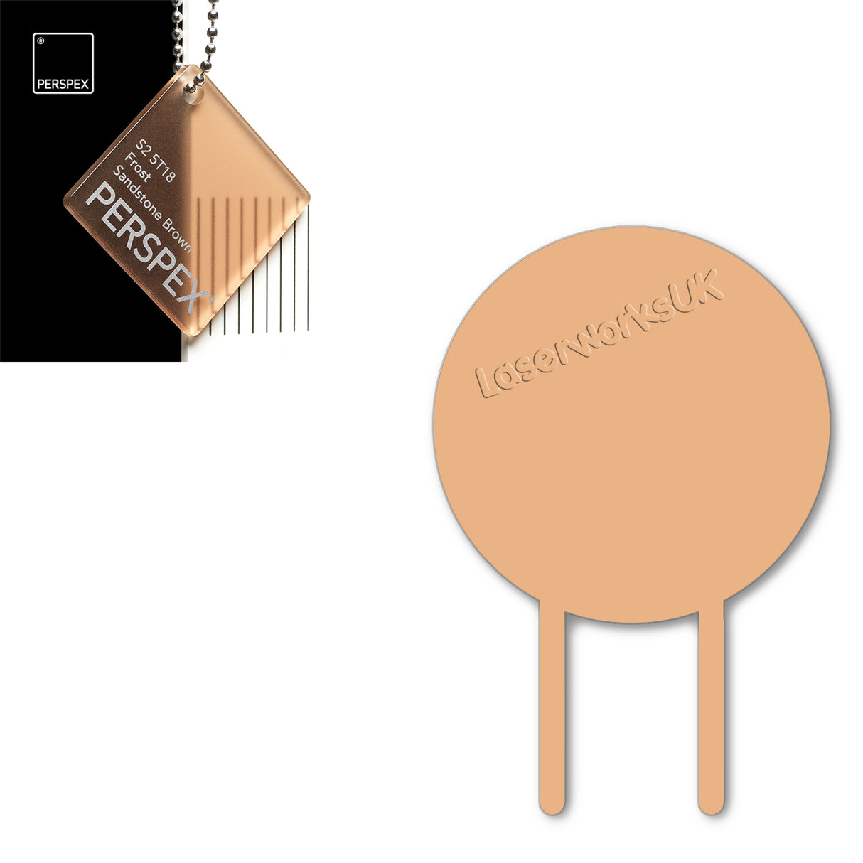 Acrylic Circle Cake Topper (18cm Pack of 3) - Laserworksuk