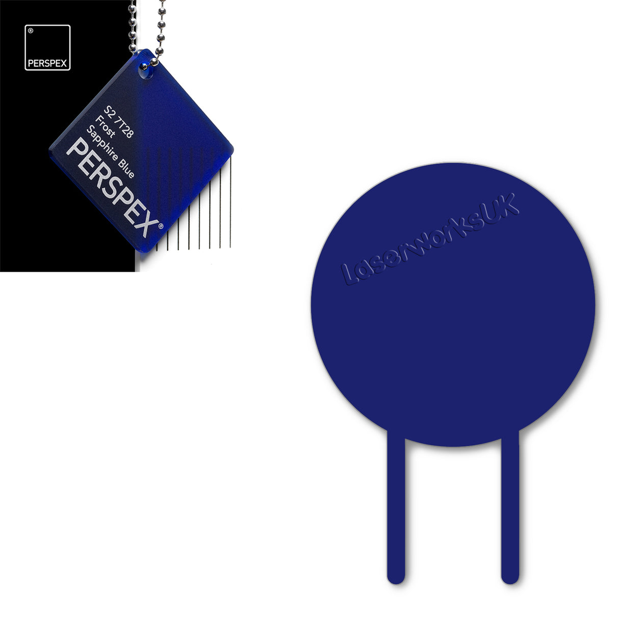 Acrylic Circle Cake Topper (18cm Pack of 3) - Laserworksuk