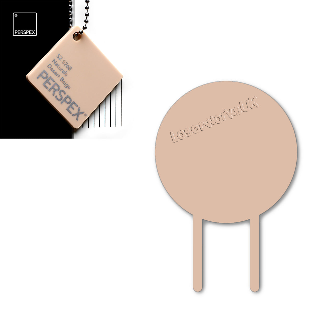 Acrylic Circle Cake Topper (18cm Pack of 3) - Laserworksuk