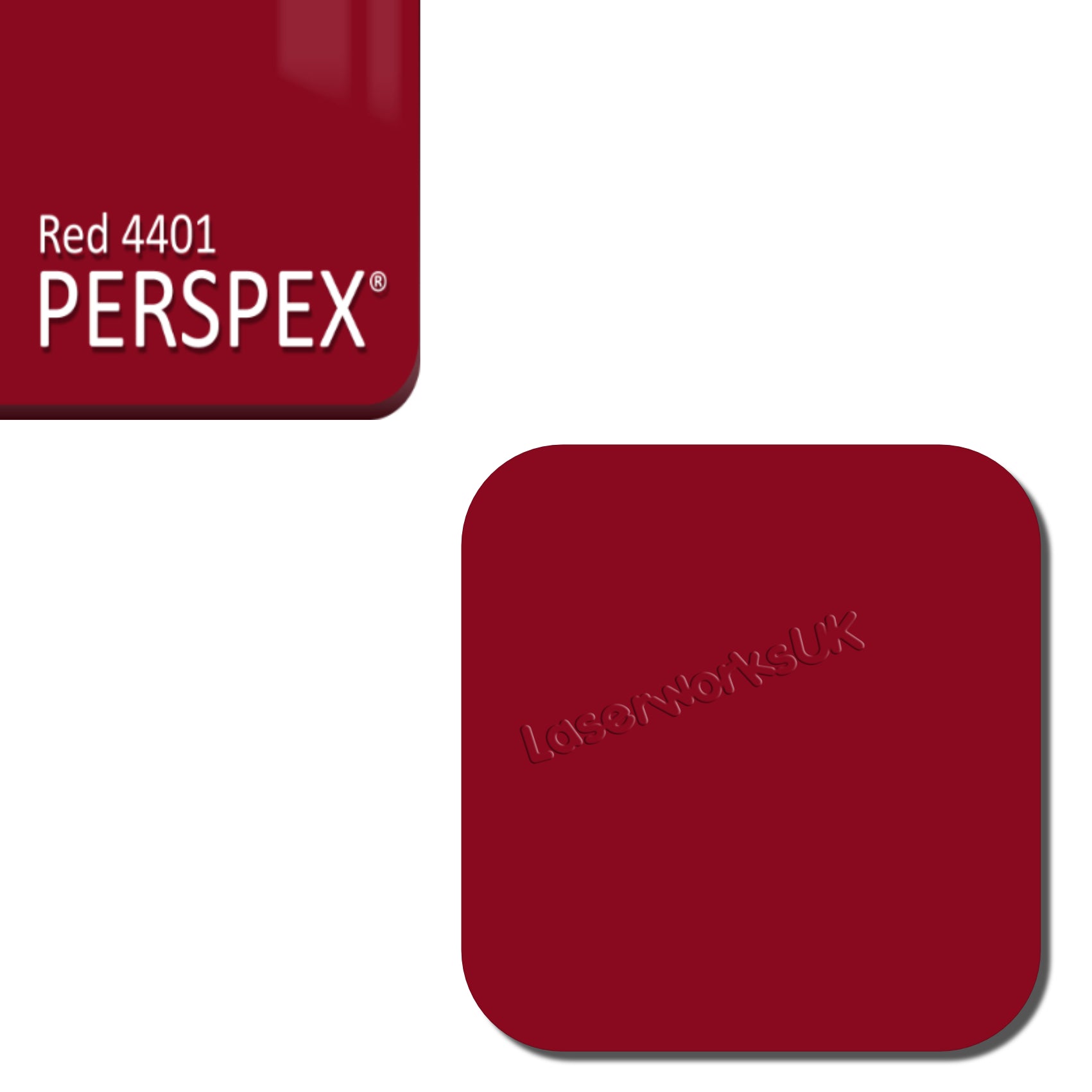 Acrylic Coasters - Square Blanks - (9.5cm Pack of 5) - Laserworksuk