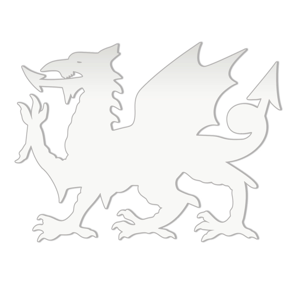 Acrylic Welsh Dragon - Made in Wales - Laser Cut - LaserworksUK