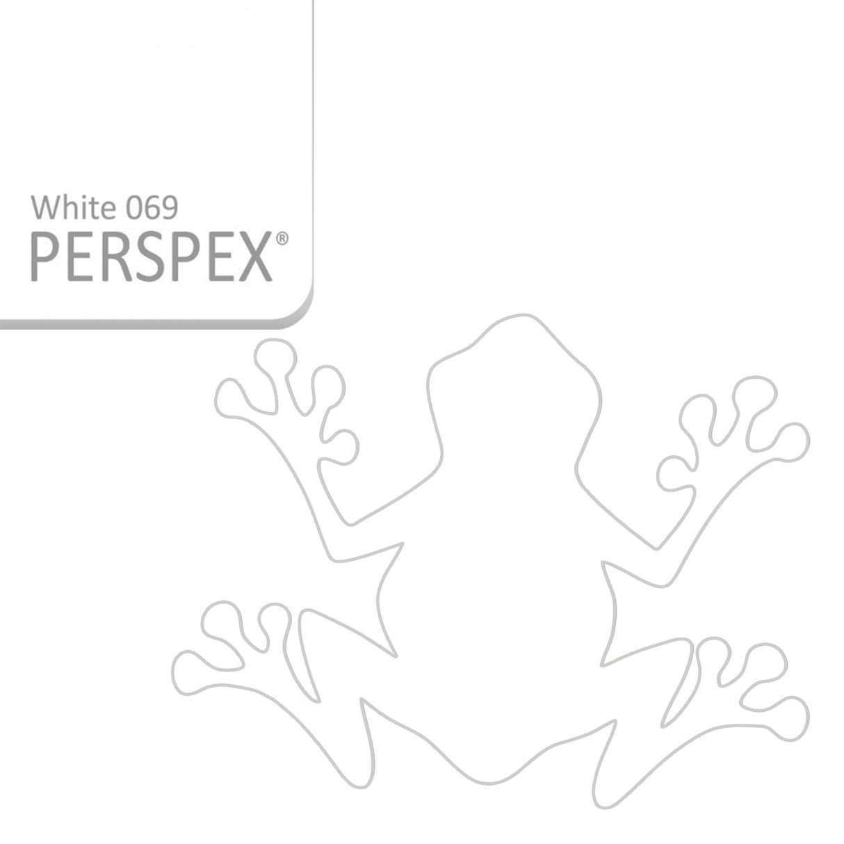 Acrylic Frog Shape - LaserworksUK