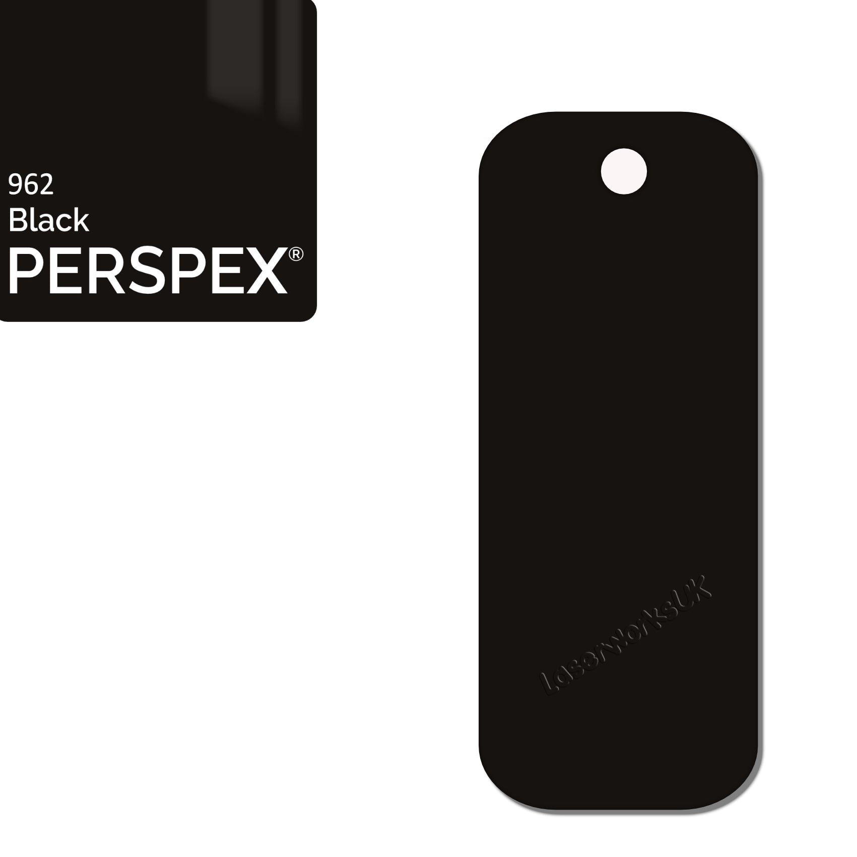 Acrylic Rectangle Keyring Blank Fobs (6cm Pack of 15) - Laserworksuk