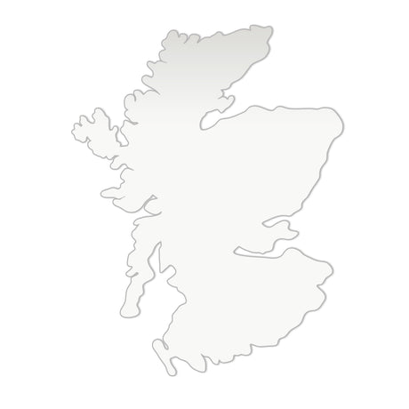 Acrylic Scotland Map Blanks - Scottish Craft Map - Laserworksuk