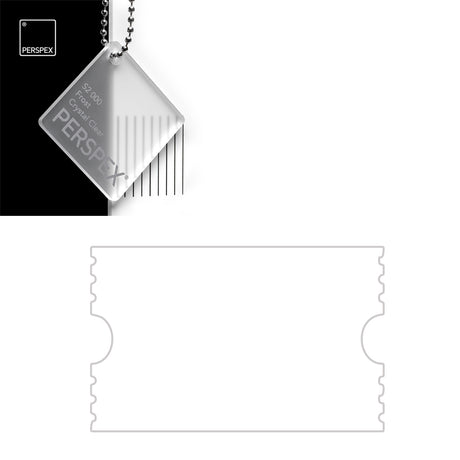 Acrylic Ticket Blanks - Laserworksuk